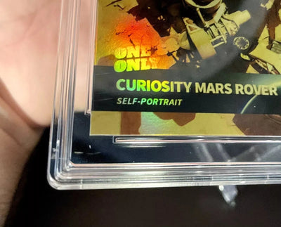 One & Only CURIOSITY MARS ROVER Self-portrait Card, Holo Gold GleeBeeCo 2024