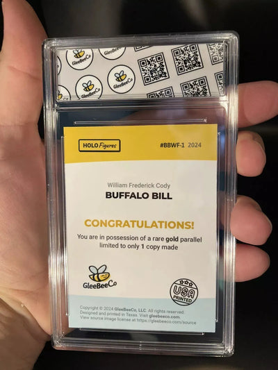 1/1 2024 GleeBeeCo BUFFALO BILL Holo Gold Signature Card #BBWF-1 Rare One & Only