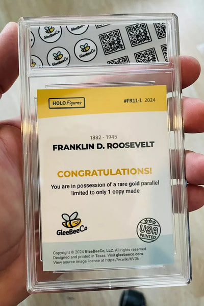 2024 GleeBeeCo FRANKLIN ROOSEVELT Holo Gold Signature Card #FR11-1 ONE(!) 1/1