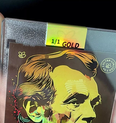 1/1 2024 GleeBeeCo ABRAHAM LINCOLN Neon Holo GOLD Signature # ALNA-1 ONE PRINTED