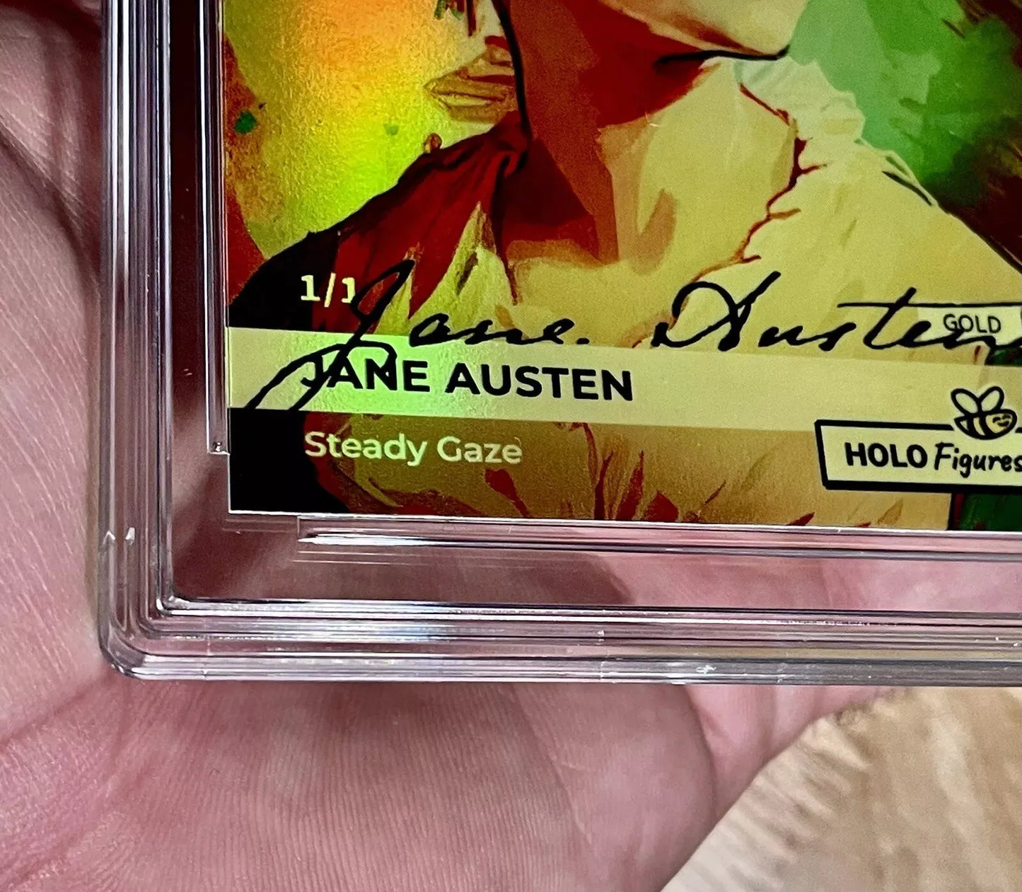 1/1 Holographic JANE AUSTIN Art Card 2024 GleeBeeCO #JAPR-1 *Gold* One & Only