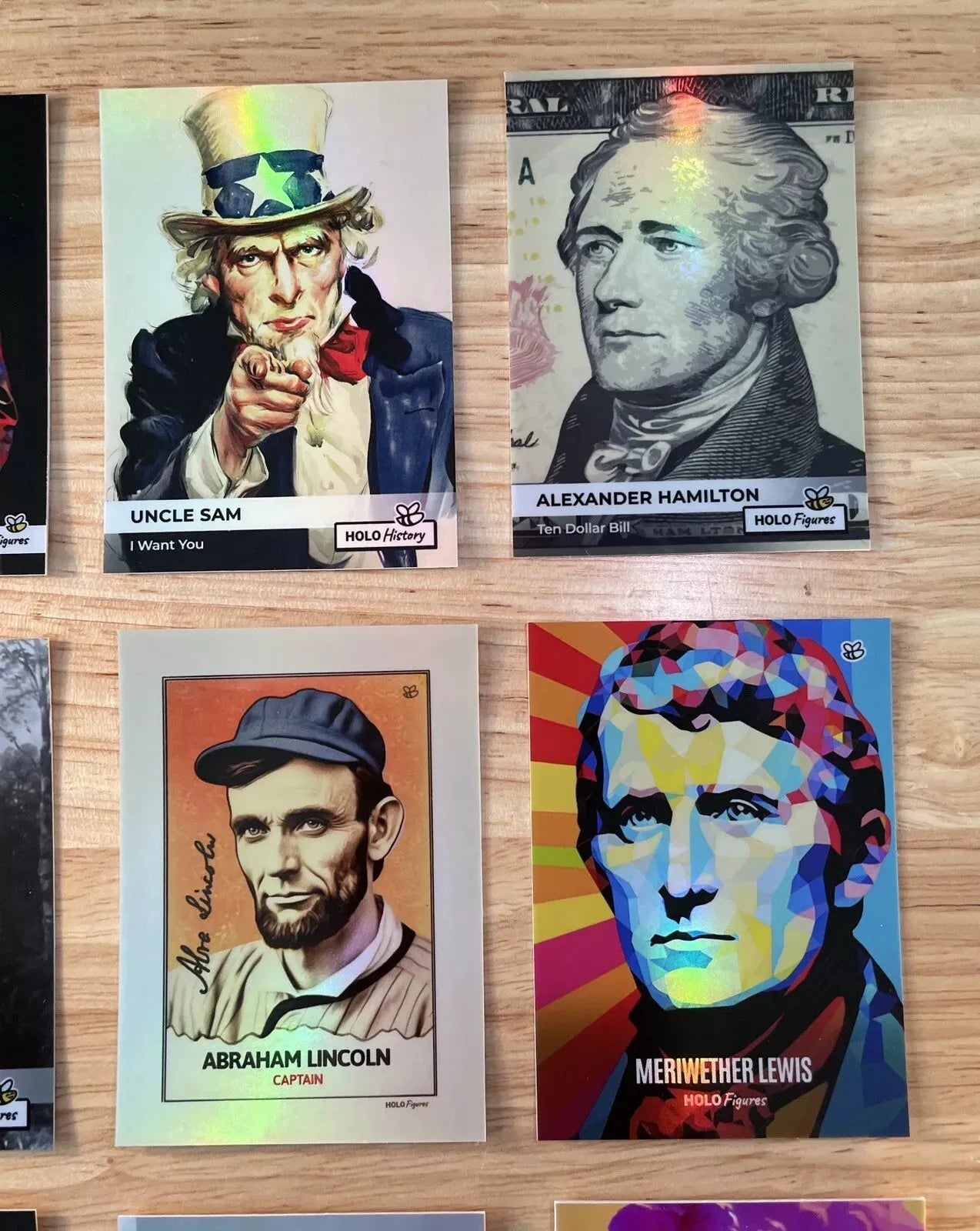 Americana Holo Cards (9) - Lincoln, Franklin, Hamilton, More... (GleeBeeCo)