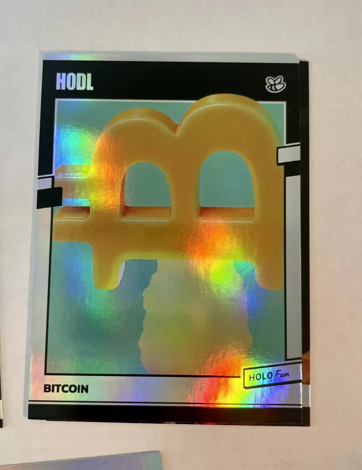 5 Bitcoin Holographic Trading Cards Lot (GleeBeeCo) - Awesome