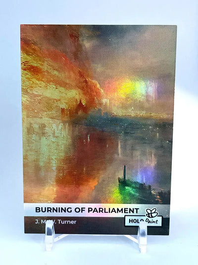 J. M. W. Turner BURNING OF PARLIAMENT Card - 2023 GleeBeeCo Holo Paint #TJM2