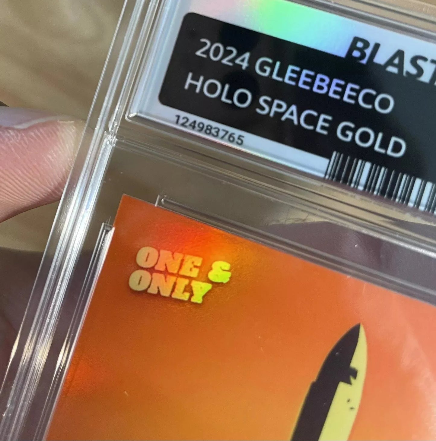 1/1 BLAST OFF! Rocket Ship Card 2024 GleeBeeCo Holo Space GOLD