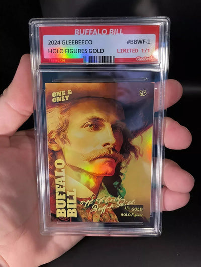 1/1 2024 GleeBeeCo BUFFALO BILL Holo Gold Signature Card #BBWF-1 Rare One & Only