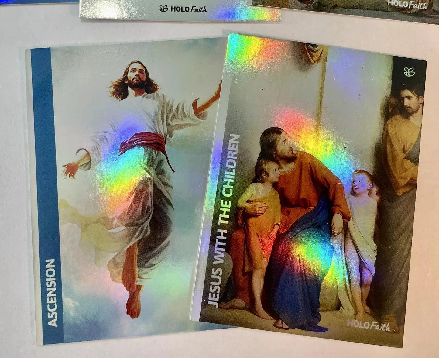 10 Jesus Christ Holographic Trading Cards Lot (GleeBeeCo)