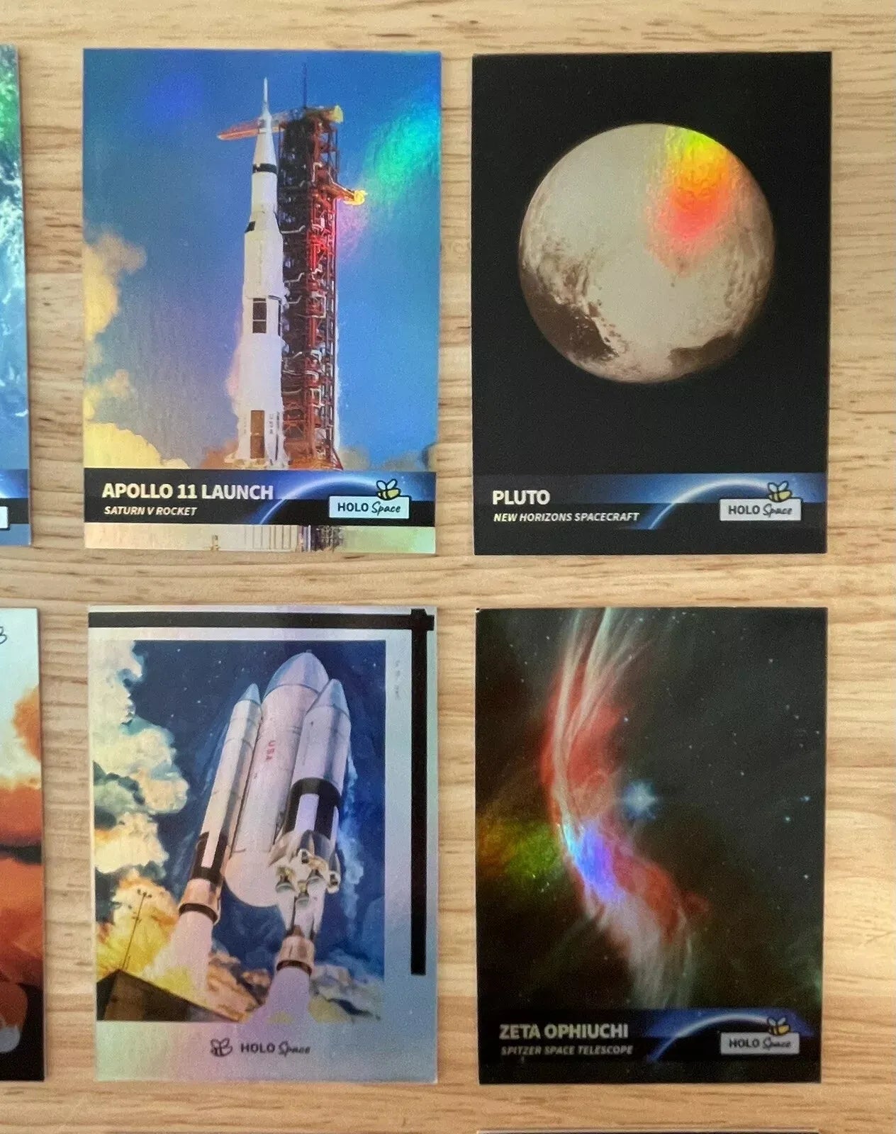 30 Incredible Space Cards (Holographic) - GleeBeeCo - NASA, Apollo 13, ISS, More