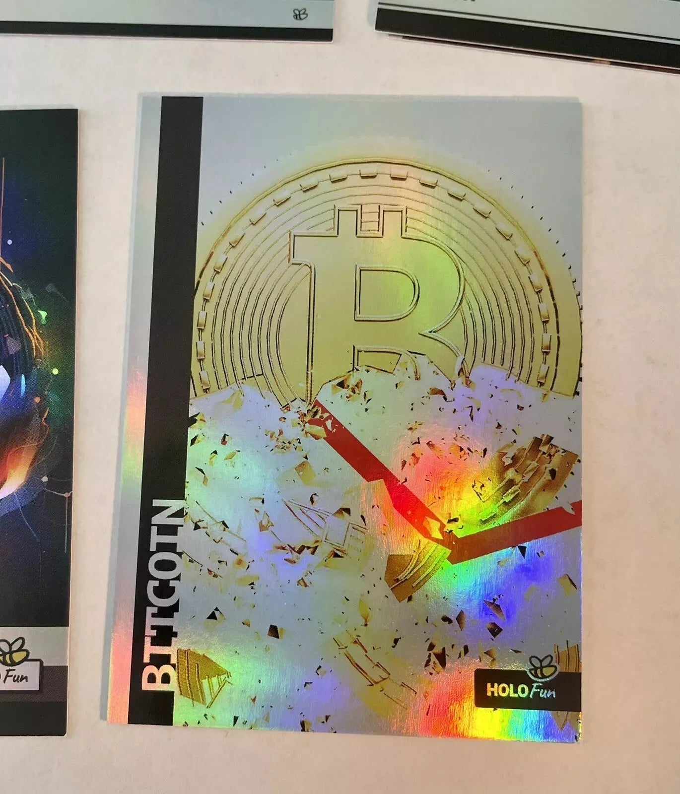 5 Bitcoin Holographic Trading Cards Lot (GleeBeeCo) - Awesome