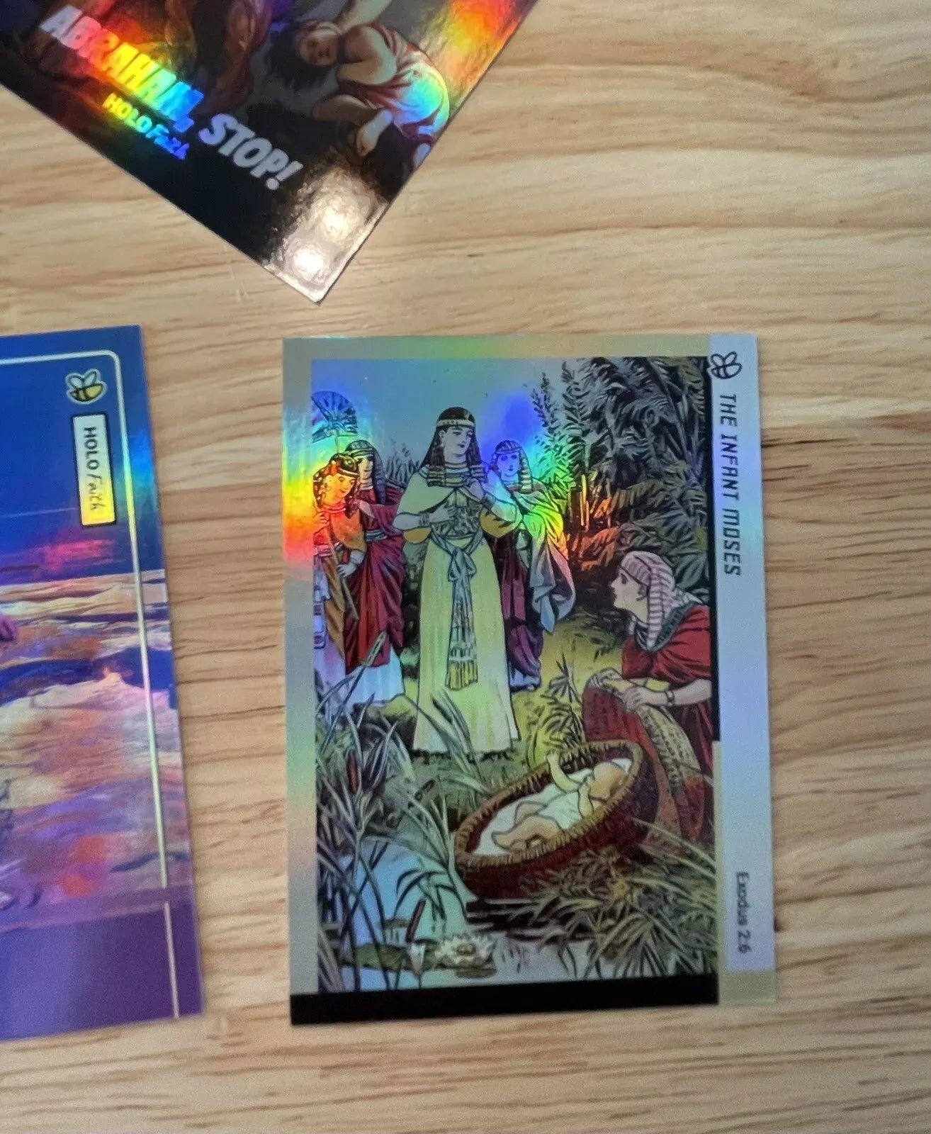 20 Bible Story Cards (Holographic) - GleeBeeCo - Christian Trading Cards