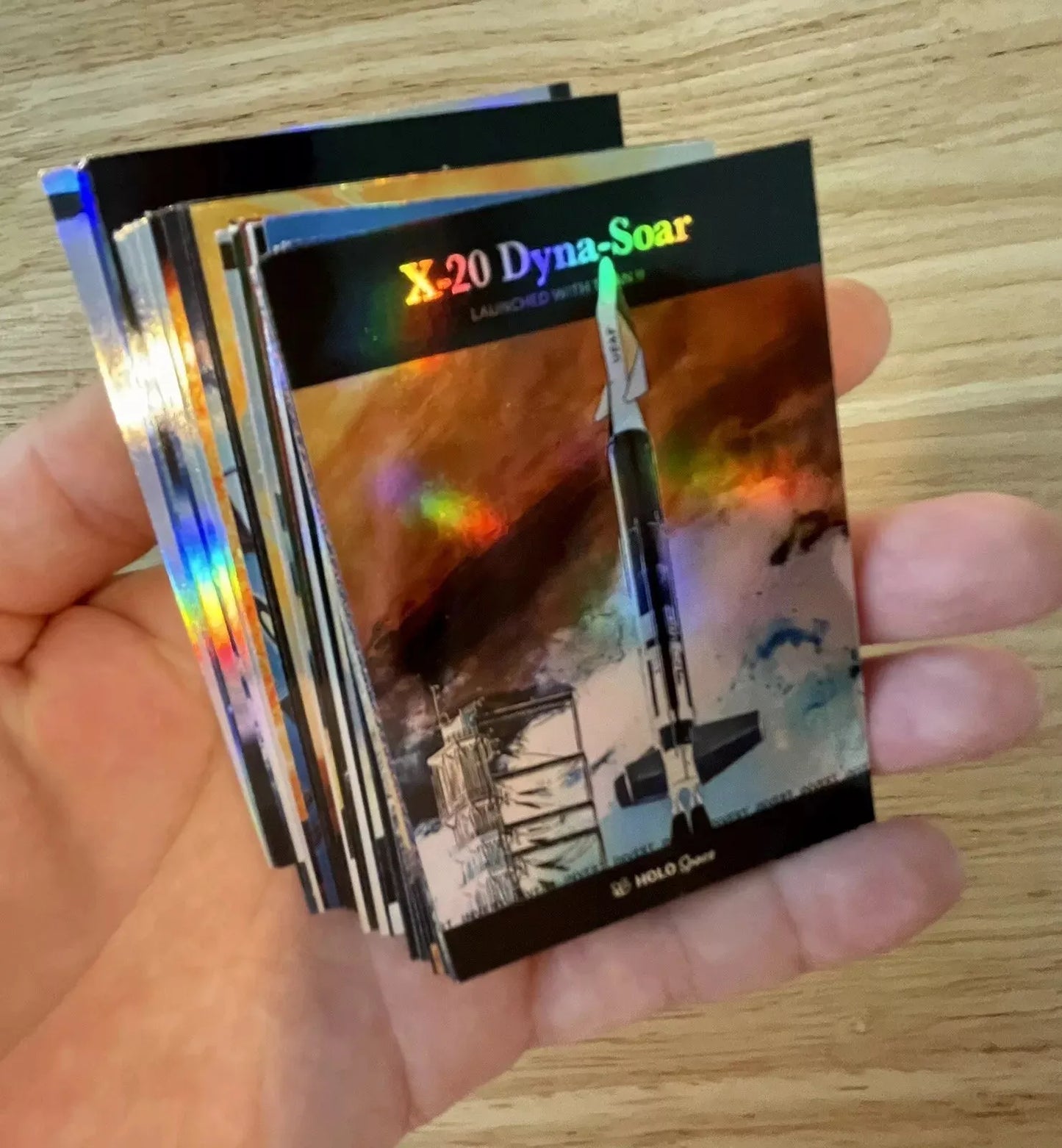 30 Incredible Space Cards (Holographic) - GleeBeeCo - NASA, Apollo 13, ISS, More