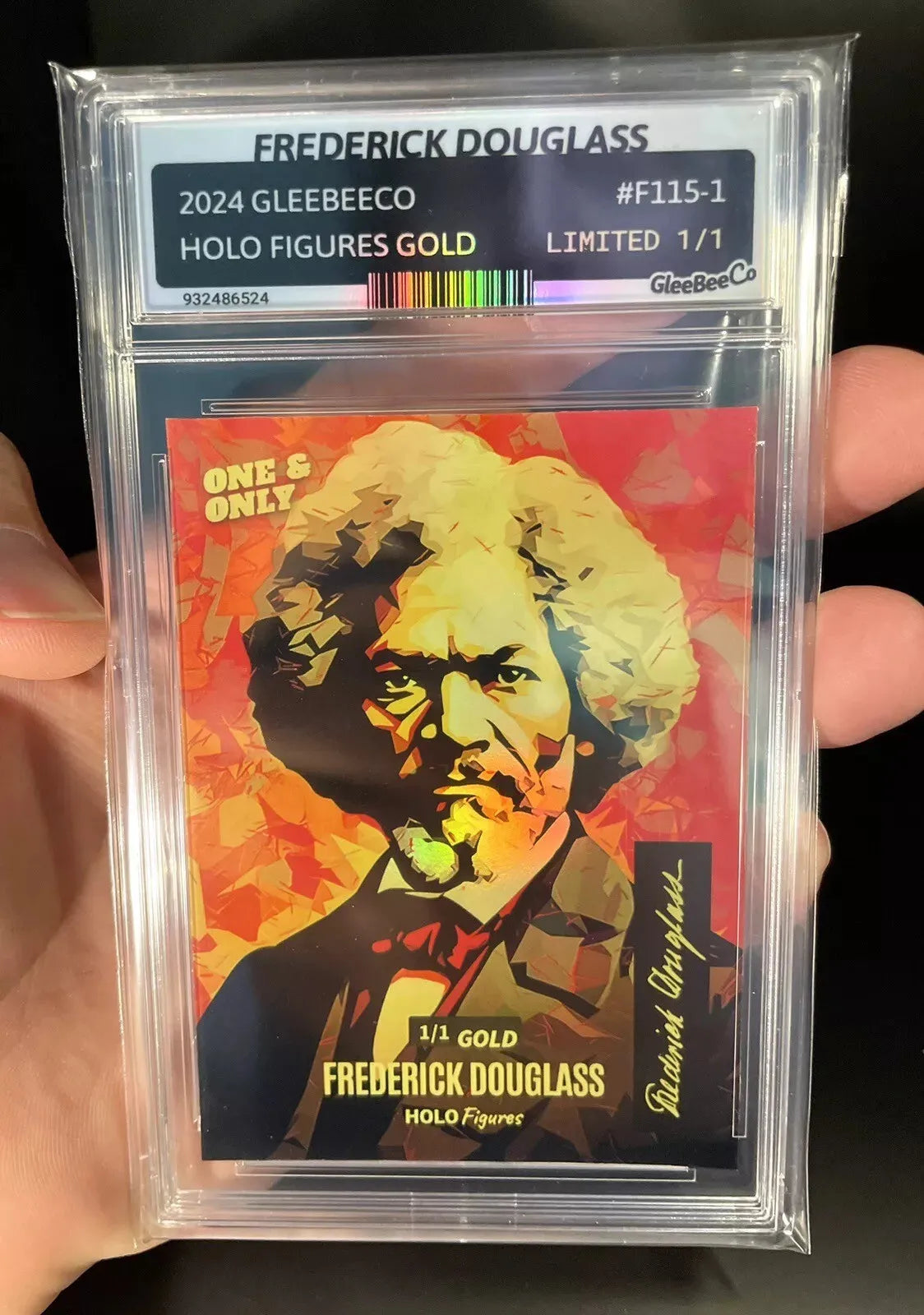 1/1 FREDERICK DOUGLASS Only & Only GOLD Card GleeBeeCo 2024 Holographic #F115