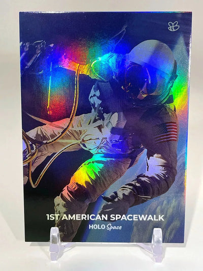 1st American Spacewalk Card - 1965 Photo - 2023 GleeBeeCo Holo Space #1S19 NASA