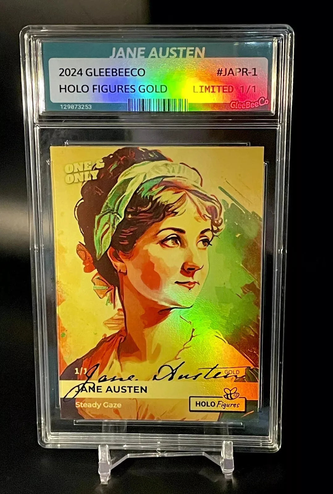 1/1 Holographic JANE AUSTIN Art Card 2024 GleeBeeCO #JAPR-1 *Gold* One & Only