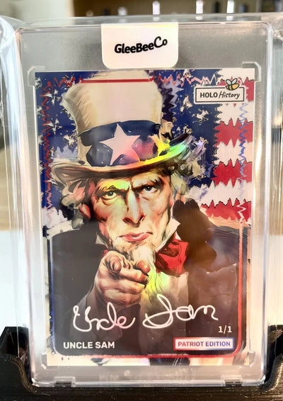 Best UNCLE SAM Card *Ever* Printed and There's Only One - 1/1 GleeBeeCo Holo Sig