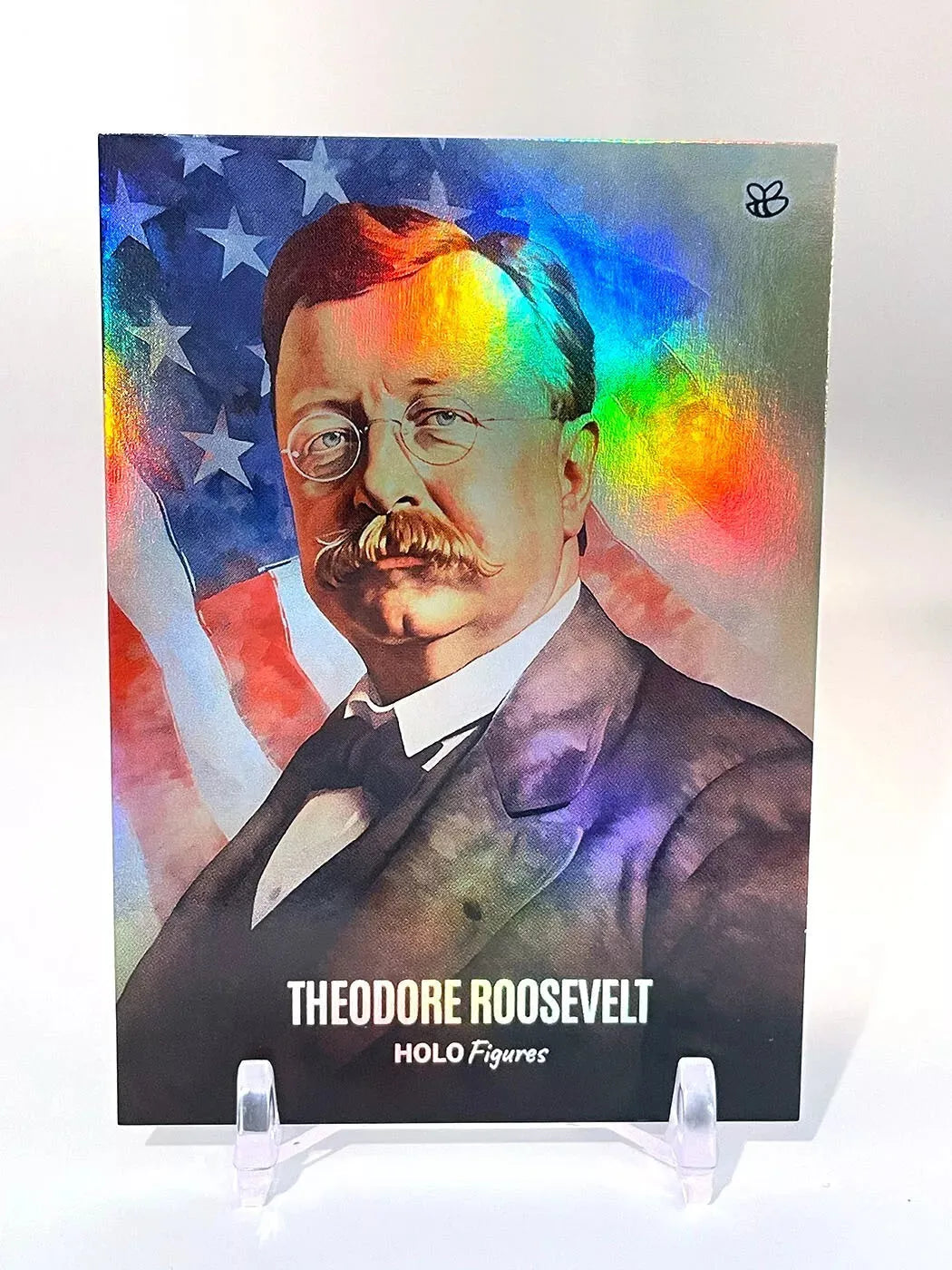 THEODORE ROOSEVELT American Hero Holographic 2023 GleeBeeCo Card #TF3A President