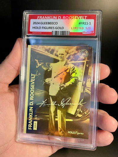 2024 GleeBeeCo FRANKLIN ROOSEVELT Holo Gold Signature Card #FR11-1 ONE(!) 1/1