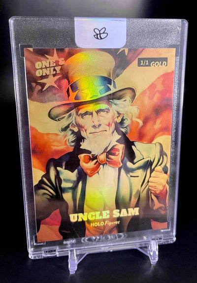 1/1 UNCLE SAM Holo Gold ONE & ONLY GleeBeeCo Card 2024 *ULTRA RARE* WOW!