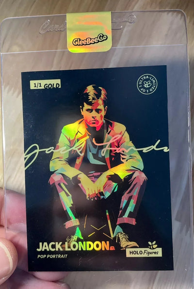 1/1 JACK LONDON Signature Gold Holographic Card Pop Art GleeBeeCo '24 One Made