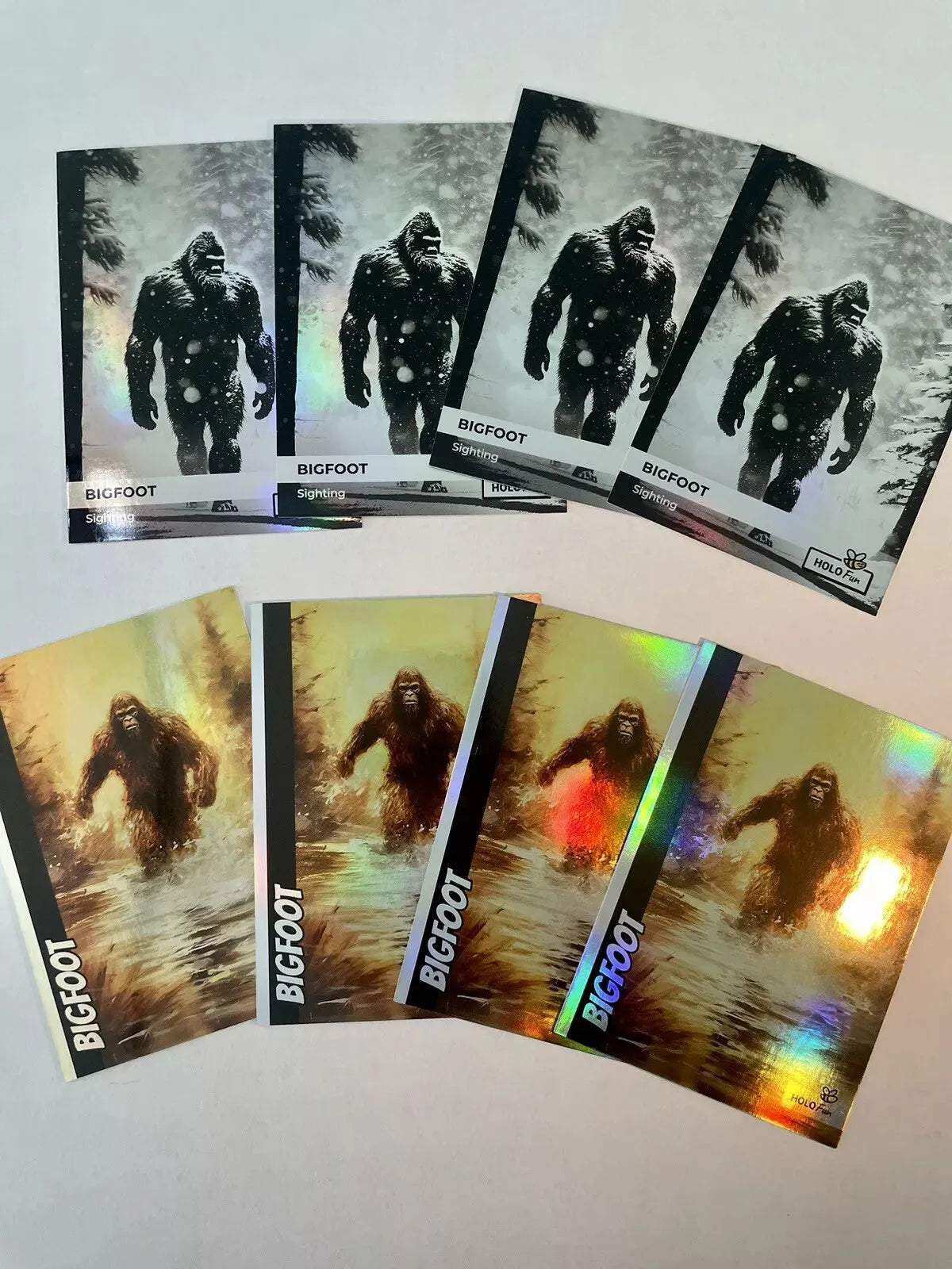 10 Bigfoot Cards (2 Designs) - Holographic GleeBeeCo Cards - Resell Opportunity