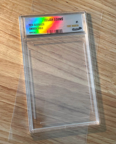 Custom Slab for Any Card - We Print Your Label and Ship with Snap-close Slab - Insert Your Card: Baseball, Basketball, Pokémon, etc.